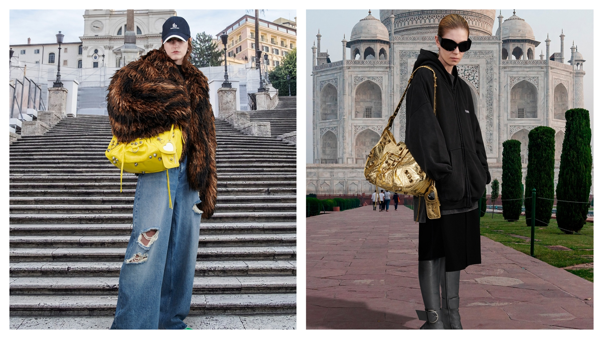 BLENCIAGA新款le Cagole包，頌揚「more-is-more」的極繁複主義。（BLENCIAGA）