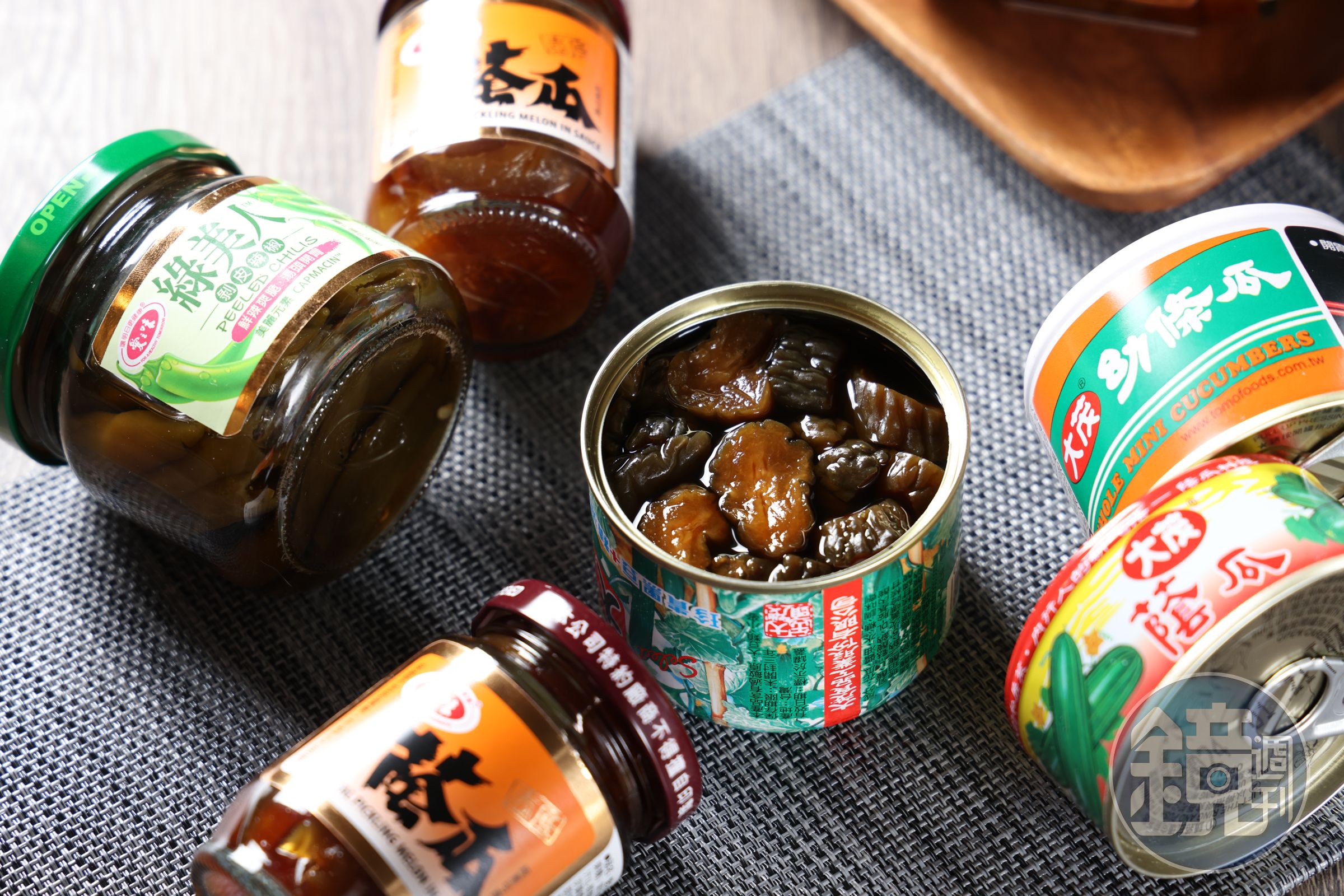 除了蔭瓜、脆瓜，剝皮辣椒等醬菜也可用來入菜。