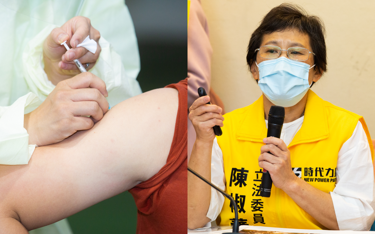 時代力量黨主席陳椒華表示，中央不要只是作為疫苗發放單位，應該要訂定相關管理規範。（本刊資料照）