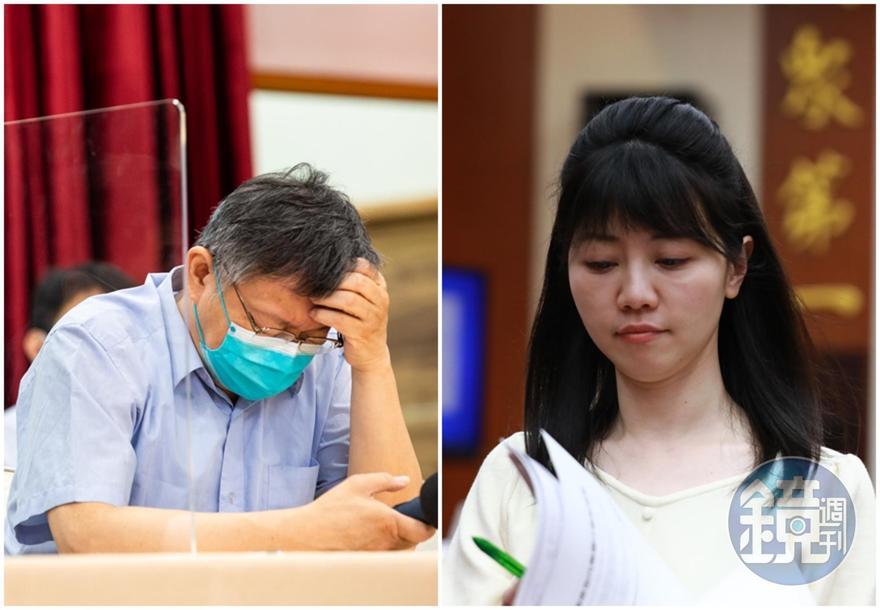 柯文哲(左圖)透露記者會前與高嘉瑜(右圖)通過電話,2人對於談話內容說法有所落差。(本刊資料照)