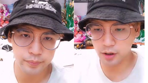 陳零九開直播聊自己染疫後的心情,直言稍運動就喘。(17直播)