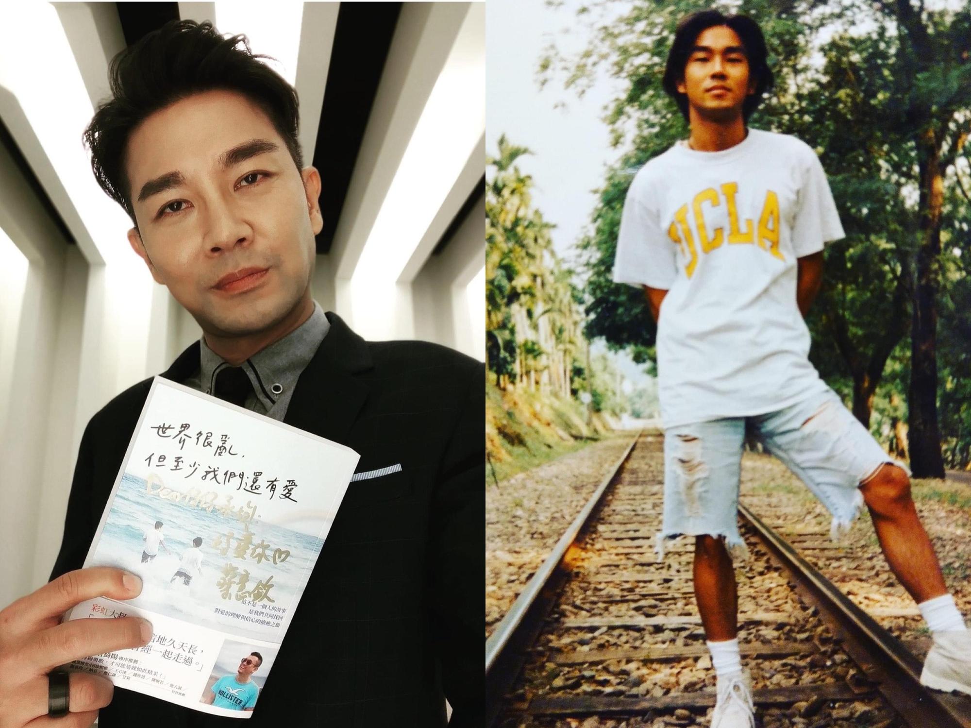 謝承均貼舊照，頗有當年木村拓哉的fu。（圖/翻攝自謝承均臉書）