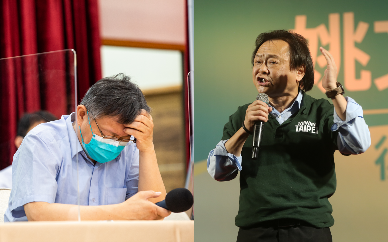 台北市議員王世堅（右）批台北市長柯文哲「被誇幾句尾巴就翹起來了」。（本刊資料照）