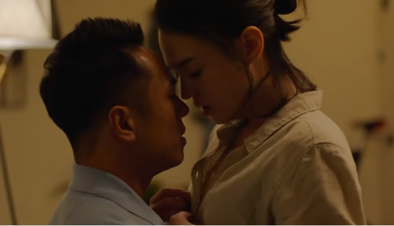 莊凱勛（左）、張榕容（右）在《第三佈局 塵沙惑》中有精彩的情感對手戲。（翻攝自《第三佈局 塵沙惑》預告）