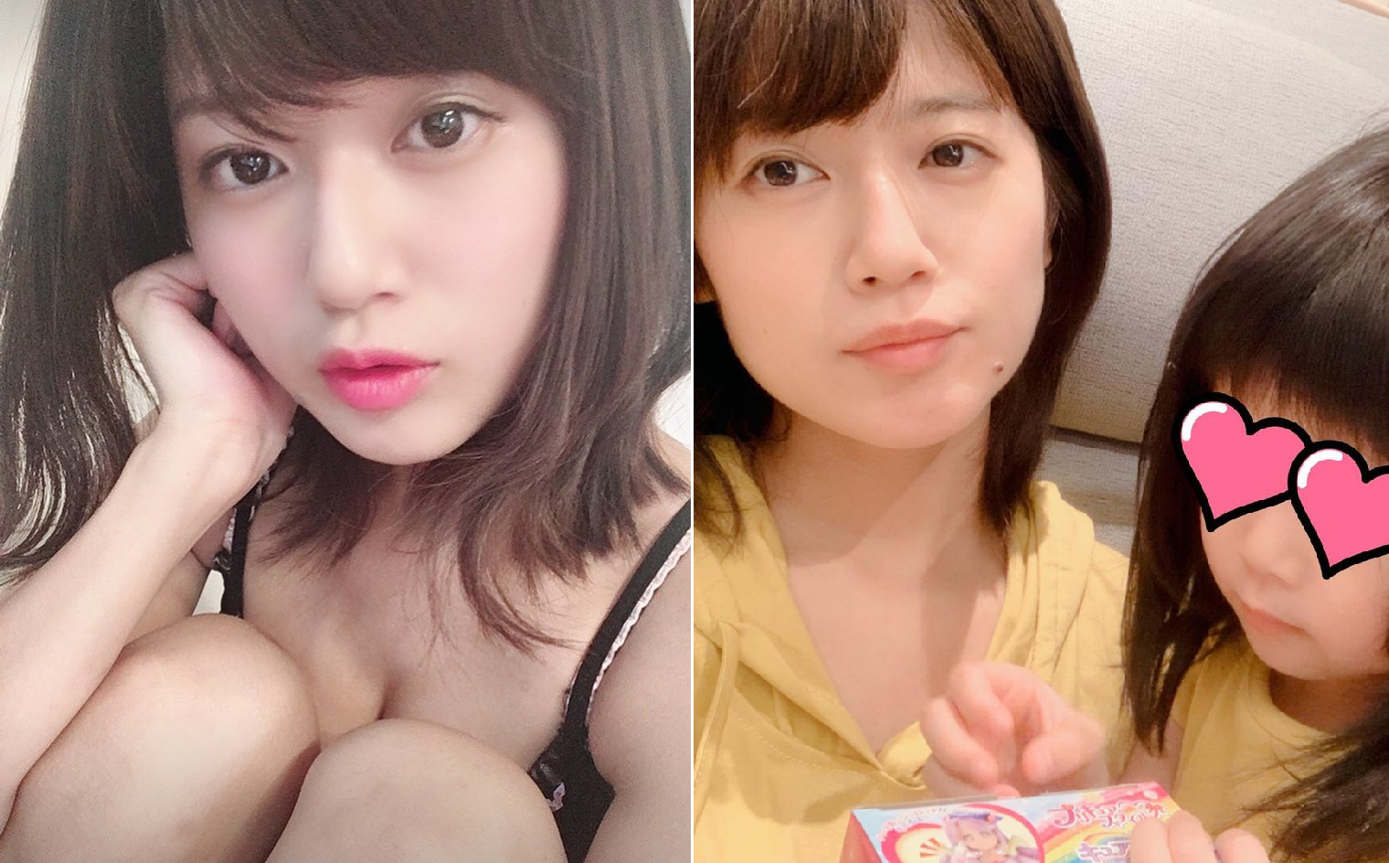 小林禮奈帶幼女吃拉麵，用餐時間太久被客人和店家驅趕。（翻攝自小林禮奈IG）