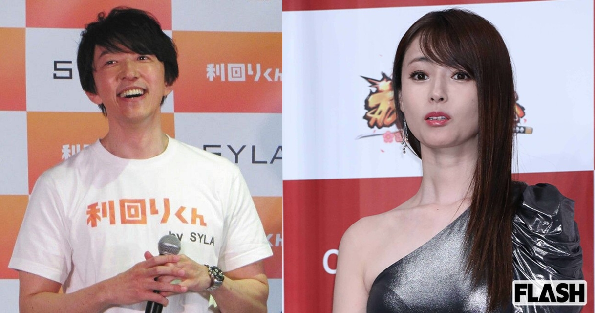 杉本宏之臉露微笑，公開認愛深田恭子。（翻攝中日Sports、FLASH）