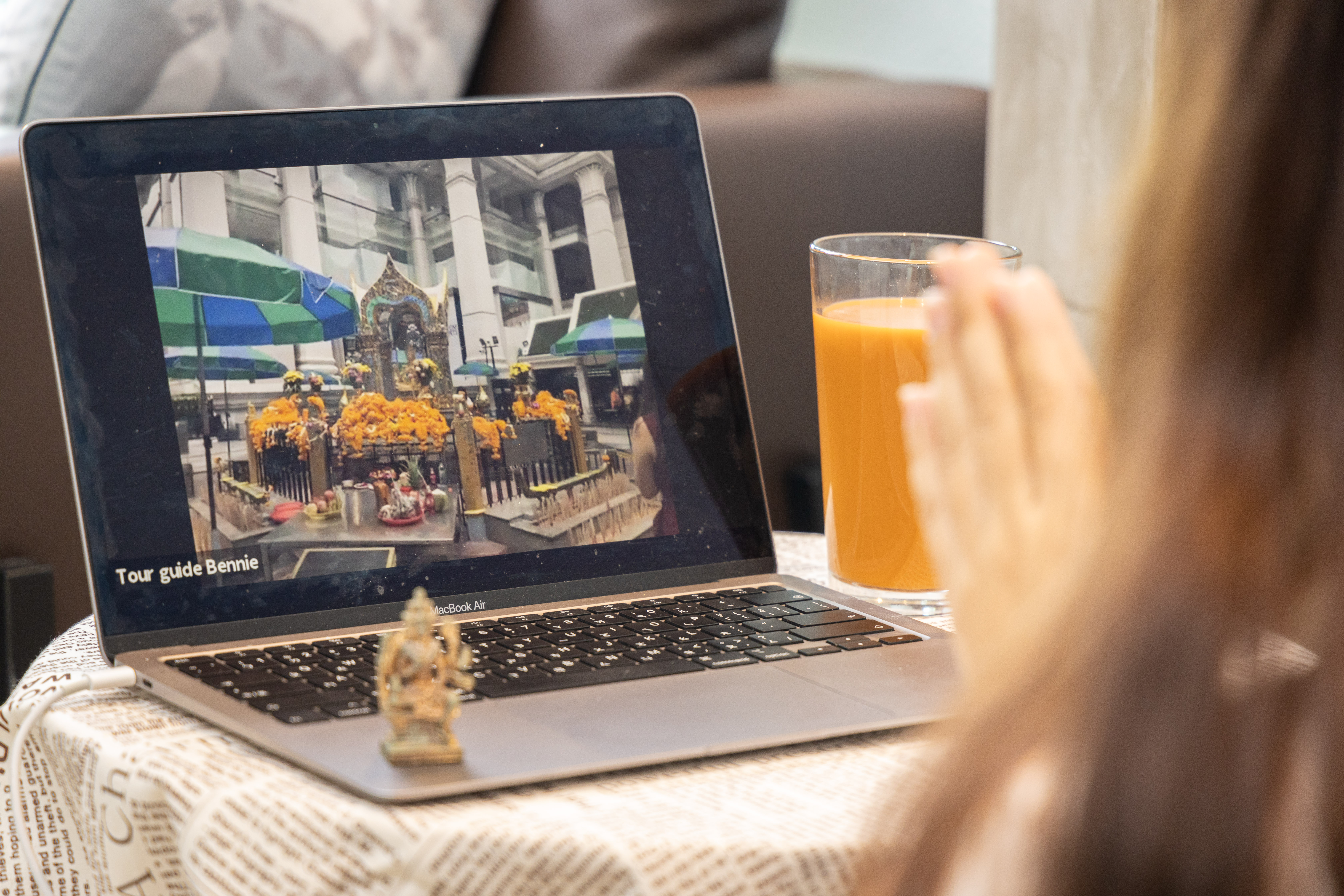 透過線上還願行程也能遠端參拜四面佛。 （KLOOK提供）