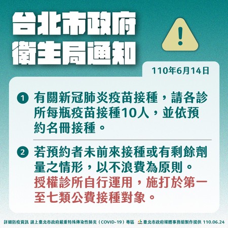 談及疫苗殘劑問題,柯文哲表示授權給現場醫師決定。(台北市府提供)