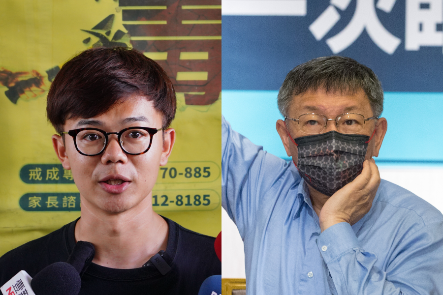 針對台北市長柯文哲（右）認為被中央「突襲」，台灣基進新聞部主任張博洋（左）則稱好心肝事件才是柯「搞」大家。（本刊資料照）