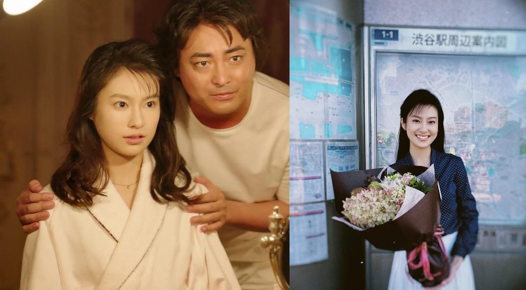 恒松祐里（左圖左）在《AV帝王 第2季》成為山田孝之的新女神，2人劇中有多場親密戲。（左圖Netflix提供，右圖翻攝自恒松祐里Instagram）