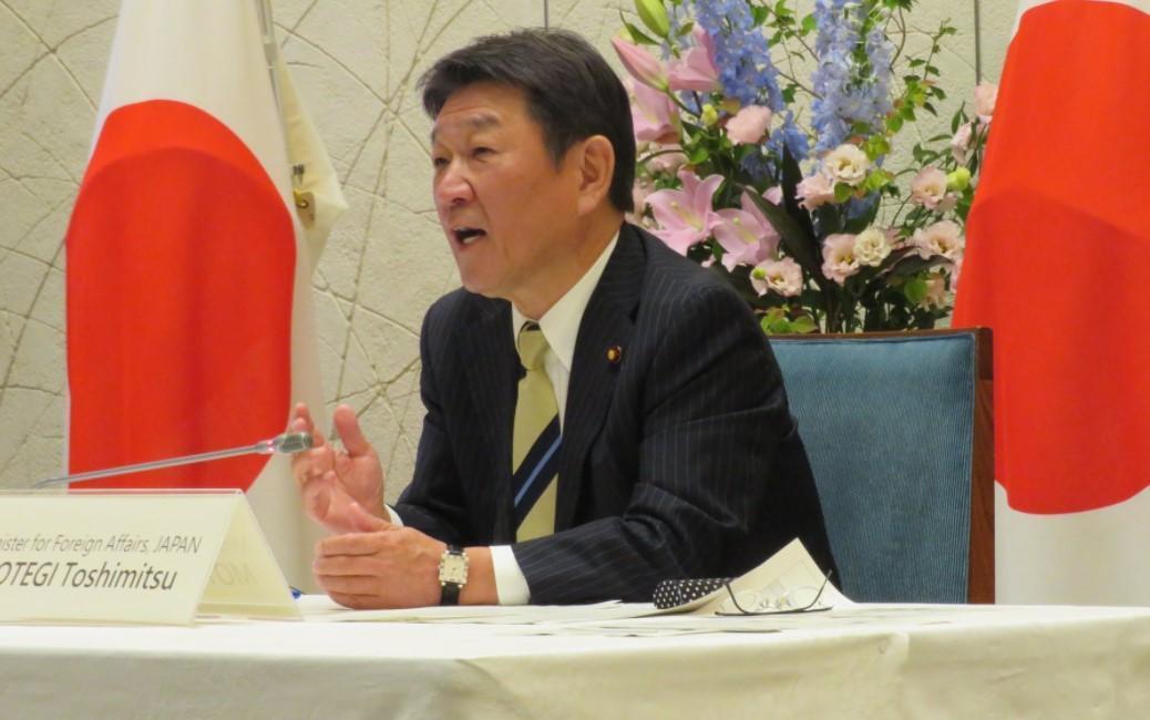 日本外務大臣茂木敏充證實,將追加提供台灣100萬劑AZ疫苗。(翻攝自茂木敏充@moteging推特)