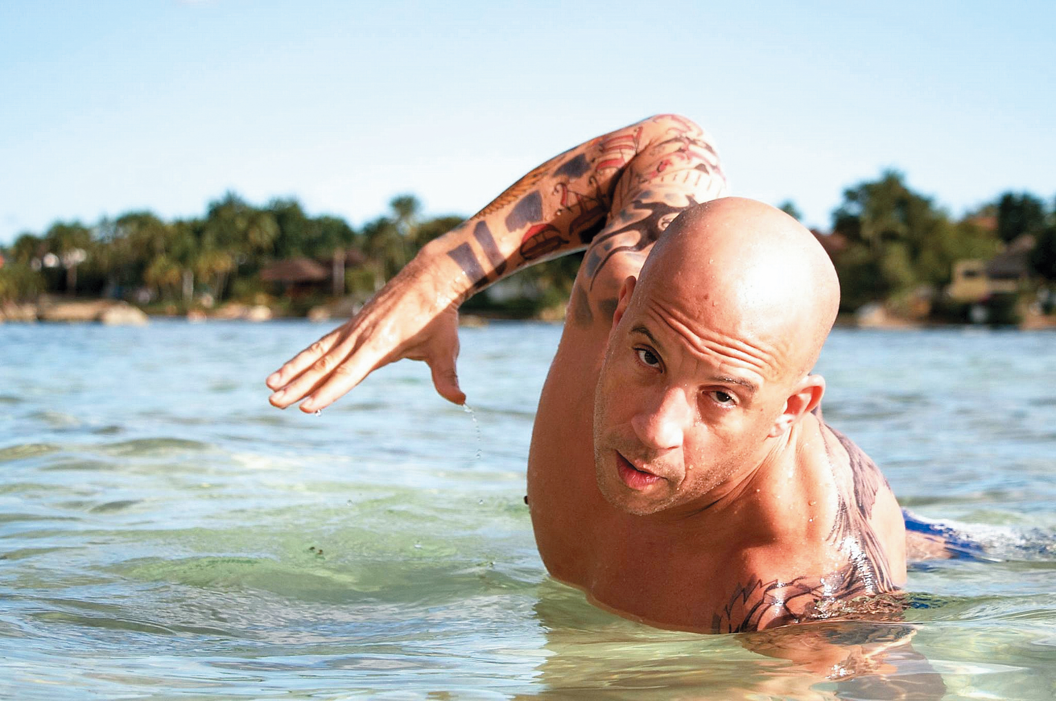 我們認識的馮迪索，是在銀幕上呼風喚雨的動作明星，總是酷到不行。（翻攝自馮迪索臉書）