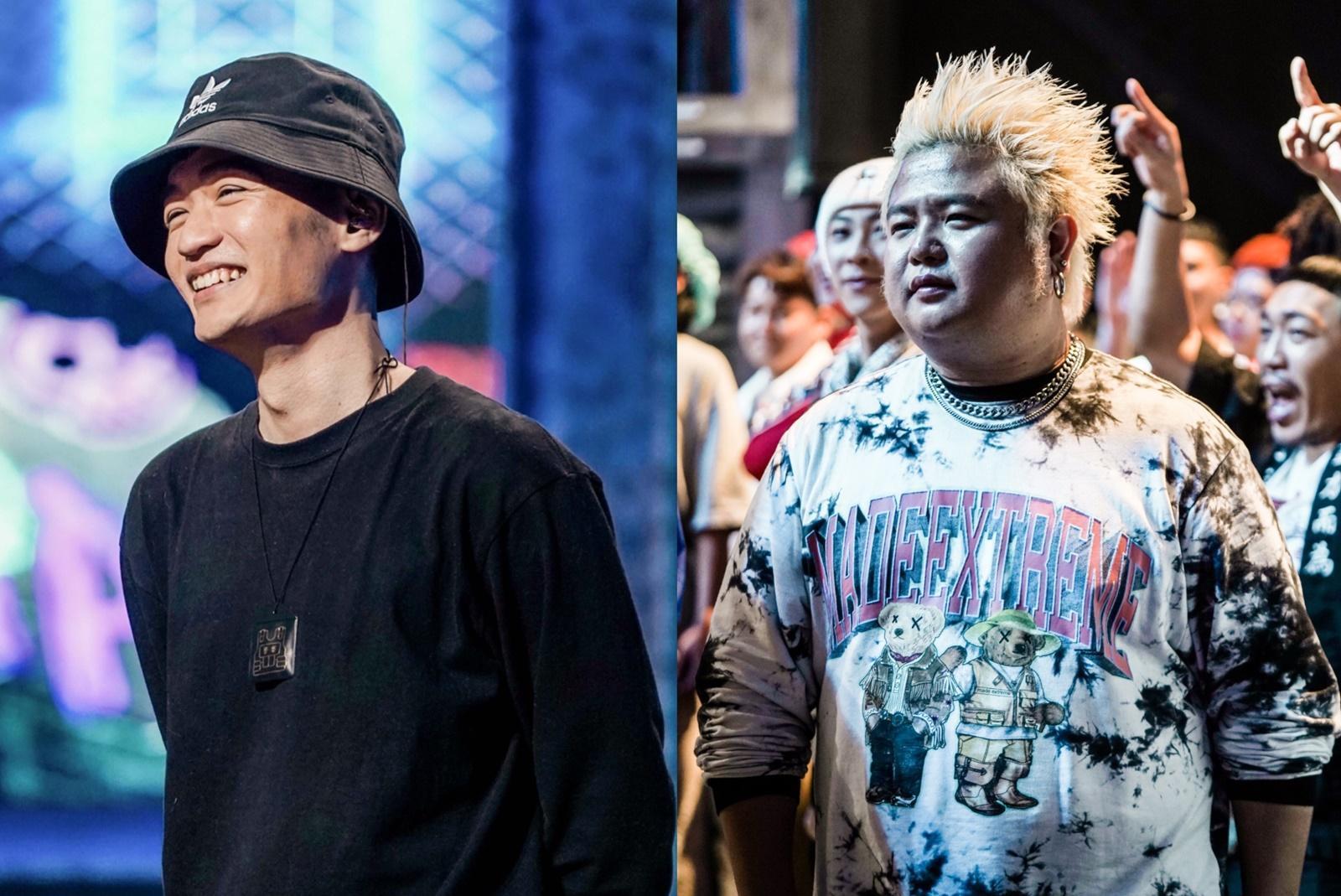 本業是警察的POPO J（左）與更生人朋繽（右）歸在同一組，該組別被笑稱是「無間道組」。（三立提供）