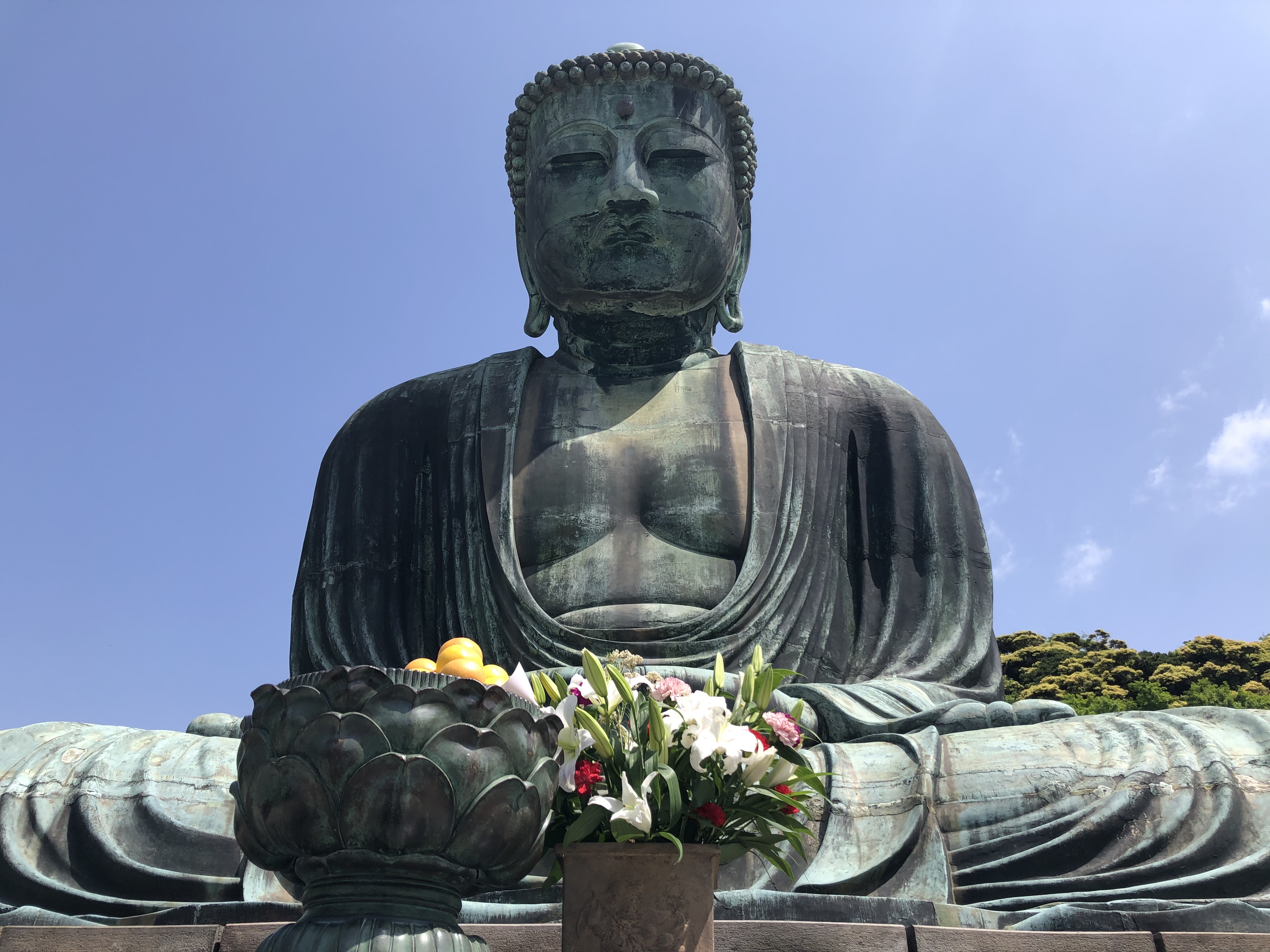 線上導覽中介紹鎌倉大佛歷史。（KKday提供）