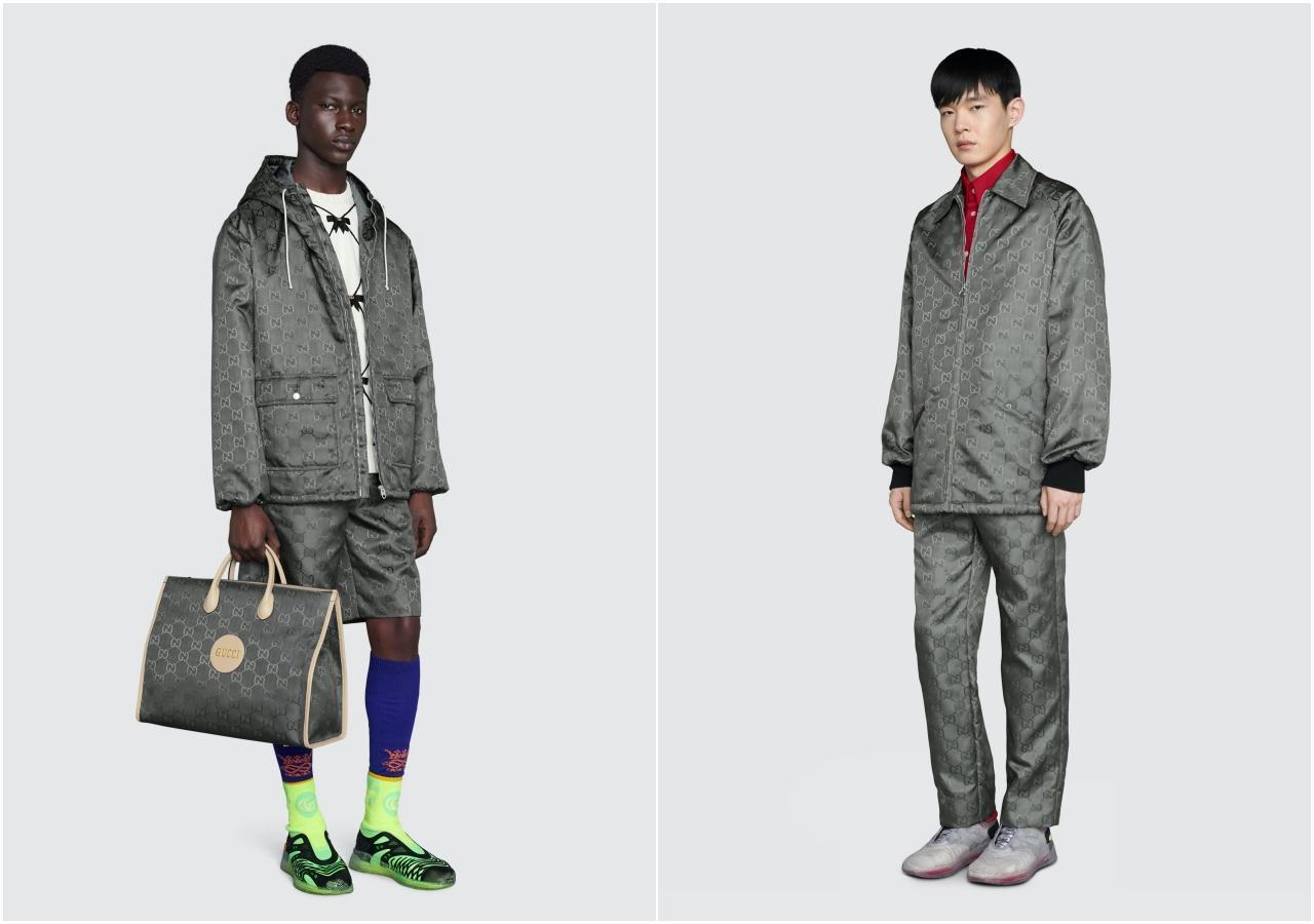 GUCCI Off The Grid永續系列本季推出岩石灰新色。(GUCCI提供)
