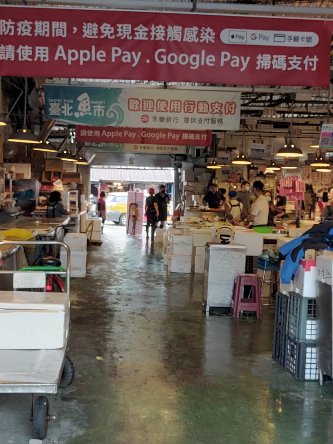 攤商業者表示，理貨場與北農一市完全是2個不同的市場，出入動線及客源也完全不同。（台北魚市提供）