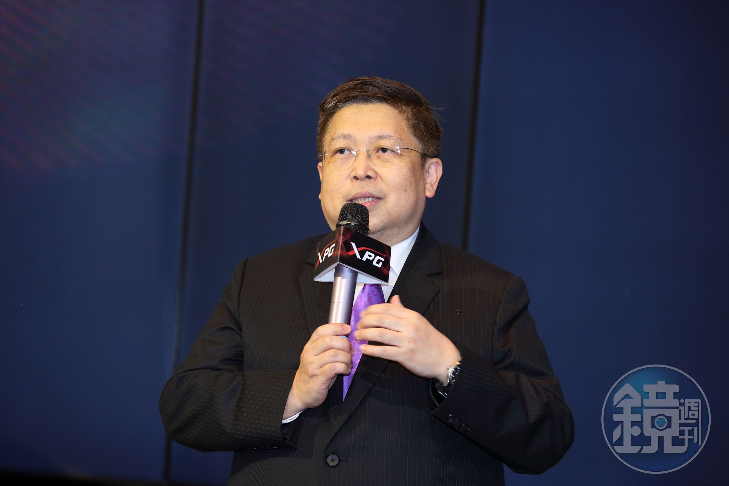 因應台灣新冠肺炎疫情嚴峻，威剛願補助旗下員工赴關島打疫苗；圖為威剛科技董事長陳立白。（本刊資料照）