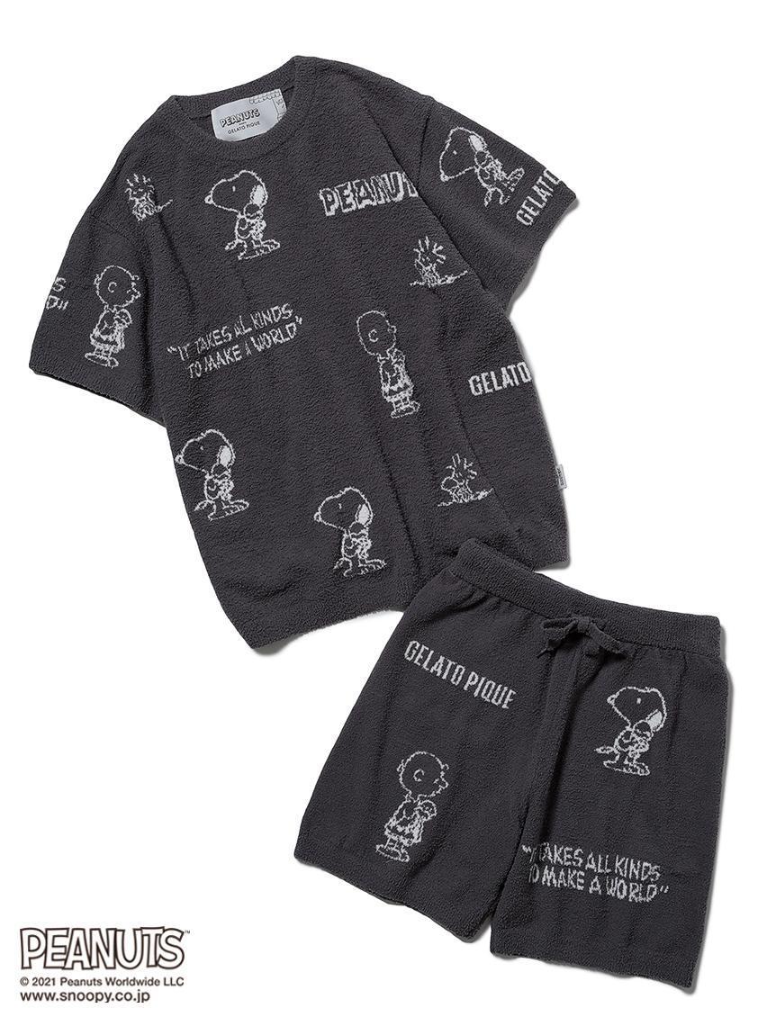 男裝滿版圖案緹花上衣 NT$2,680、男裝滿版圖案緹花短褲 NT$2,250 gelato pique(gelato pique提供)