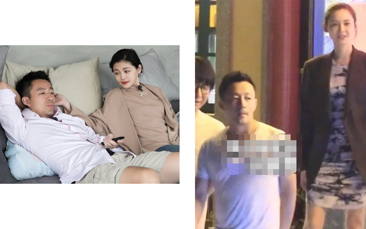 因為生意需要，汪小菲不時被偷拍與正妹夜遊，與大S屢傳婚變。（翻攝自騰訊視頻、吃瓜供通鑑微博）