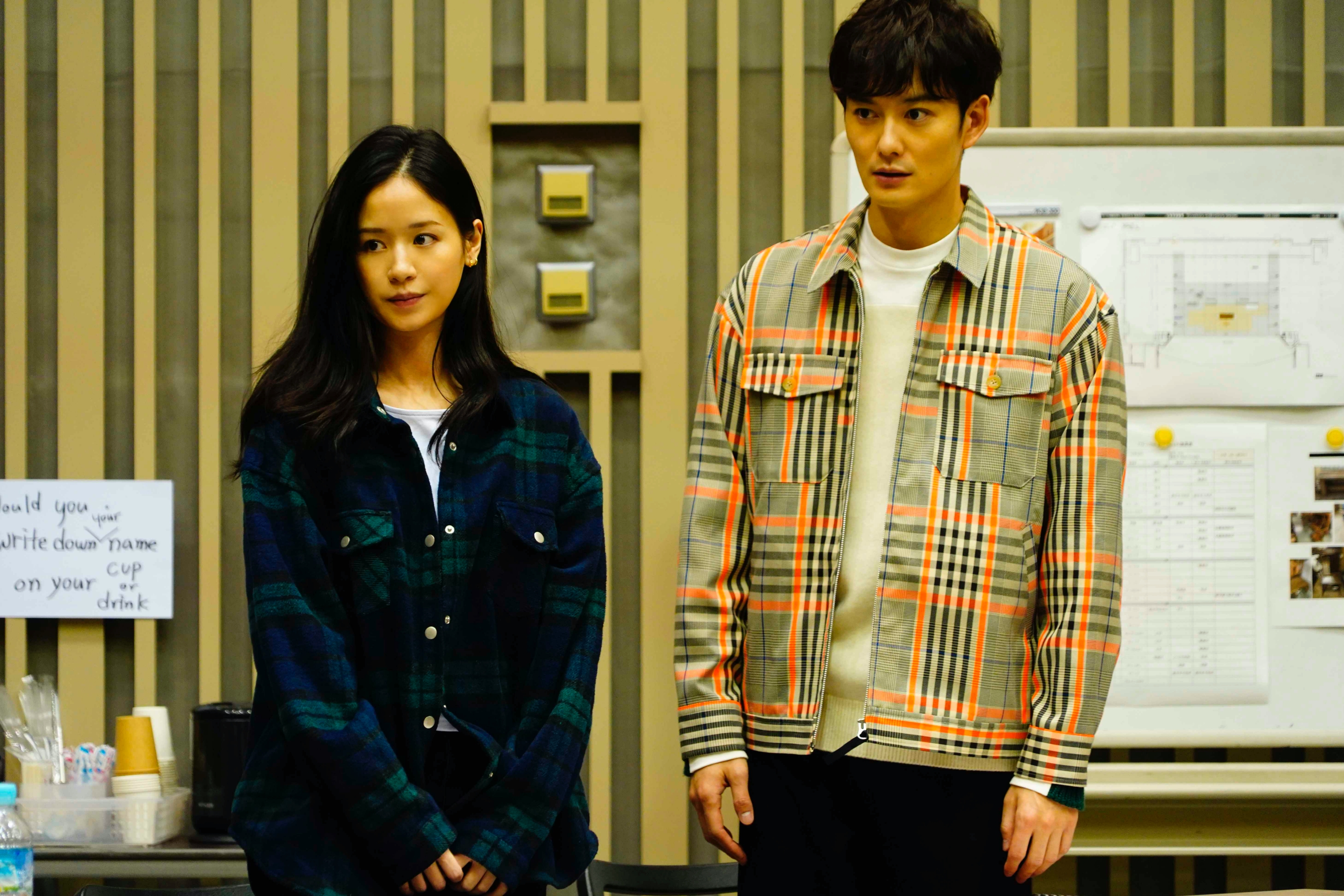 袁子芸開拍第一天就有與岡田將生近距離接觸的戲。（祖與占影像提供）