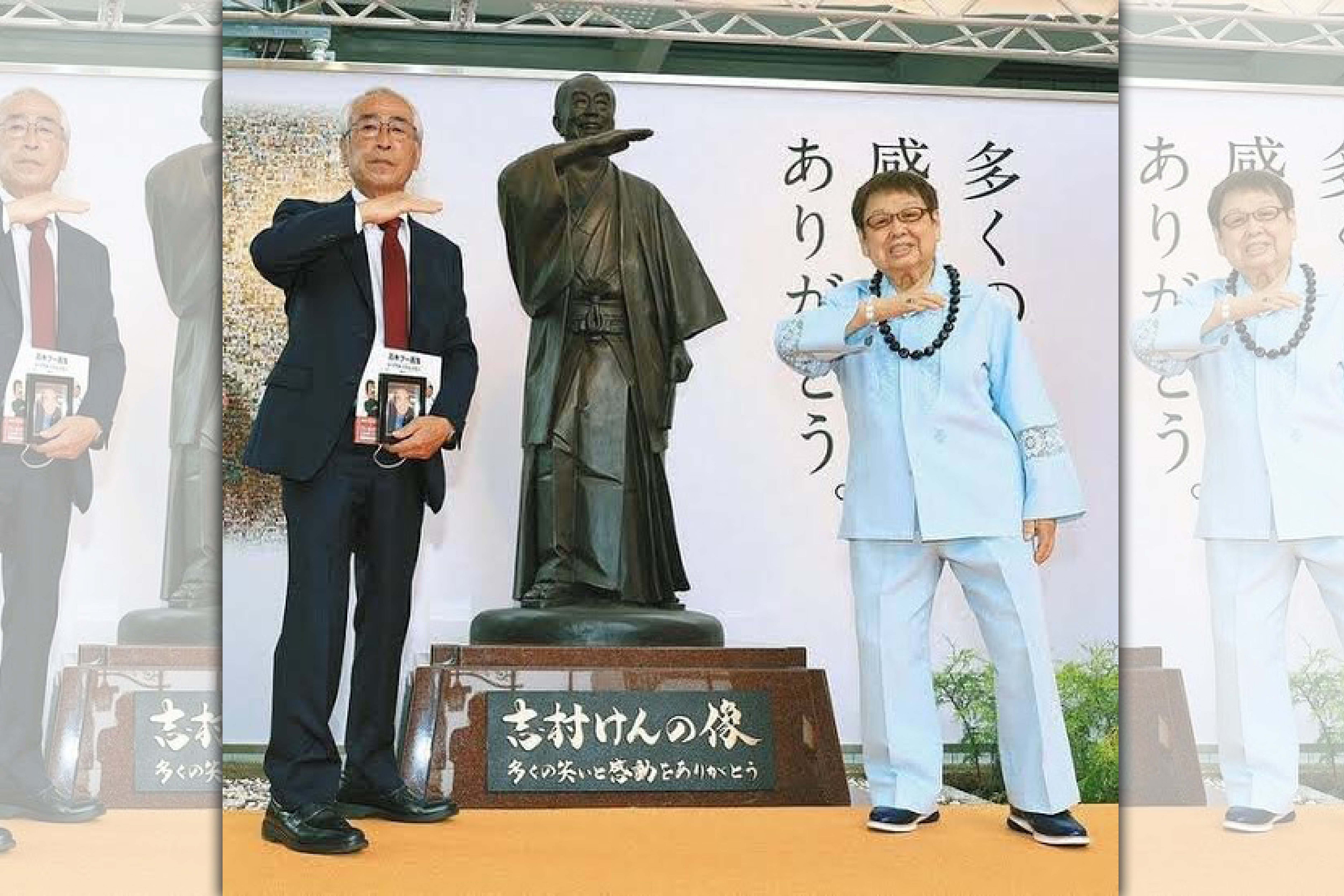 為了紀念志村健，粉絲集資了2,700萬日圓（約新台幣680萬元）打造銅像。（翻攝自IG：umbro_marvel_1018）