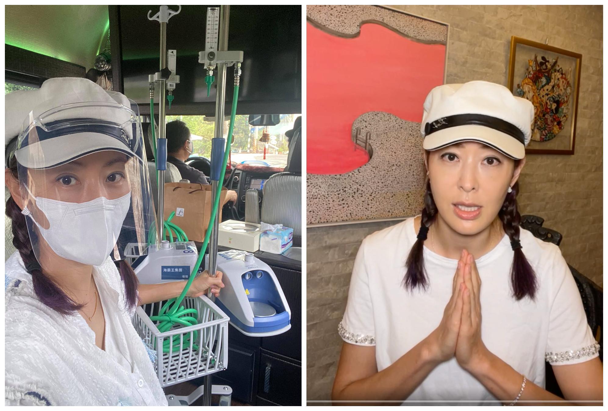 賈永婕南下屏東配送醫療物資,開直播分享心得。(翻攝賈永婕臉書)