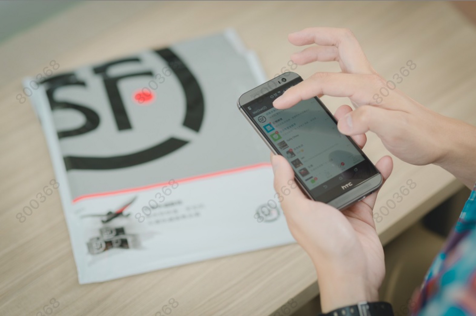 台灣順豐推出零接觸簽收服務。（台灣順豐提供）