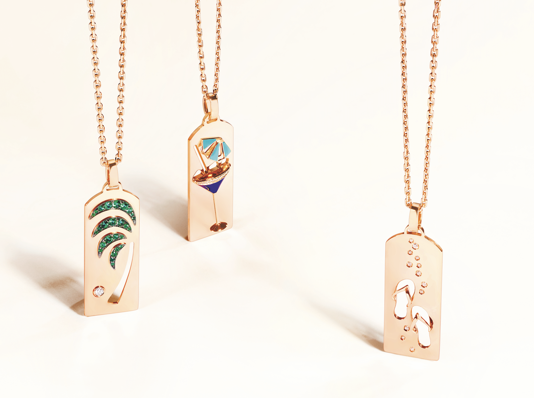 FRED推出Riviera鍊墜系列，滿滿夏日風情，就算不出門，戴上也能感受到熱帶的燦爛陽光。（FRED提供）