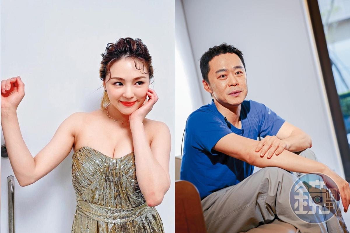 今年34歲的熊熊(左),成為「橙想娛樂」監察人,對演藝事業充滿萬丈雄心。張承中(右)跨足娛樂圈,不但成為「影一製作公司」總經理,也是「橙想娛樂」董事長。(左圖翻攝自熊熊IG)