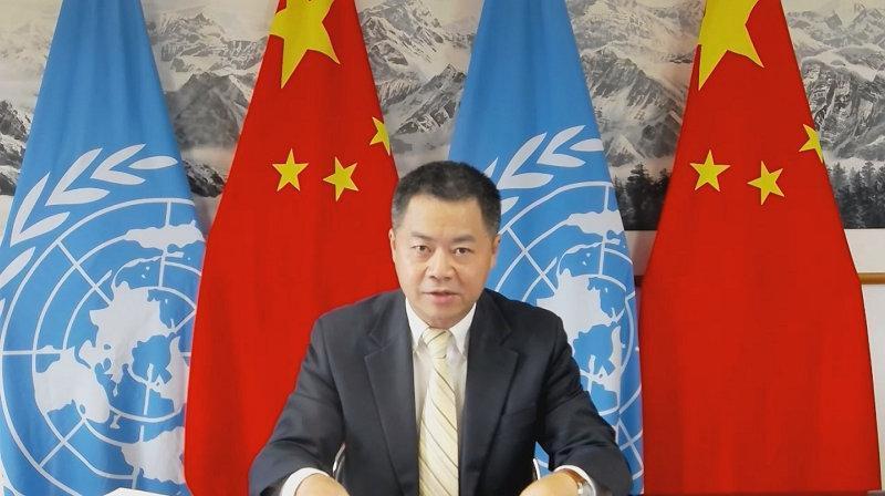 蔣端是中國常駐聯合國日內瓦代表。（翻攝觀察者網微博）
