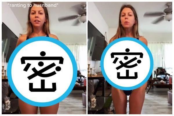 美國女子網購比基尼卻不合身,讓她氣得拍片痛罵。(翻攝自sillylilley TikTok)
