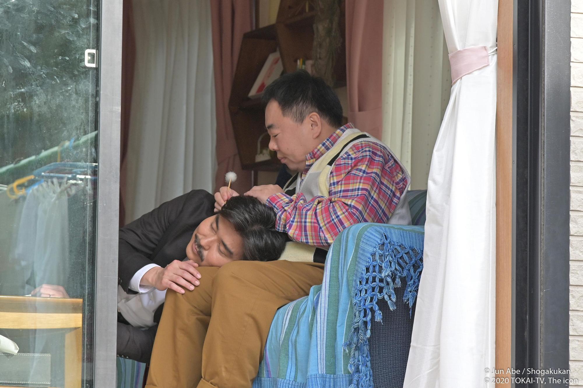 《老爸的第二春》描述妻子靈魂穿越成大叔回來找老公,另類愛情讓人噴笑。(國興衛視提供)