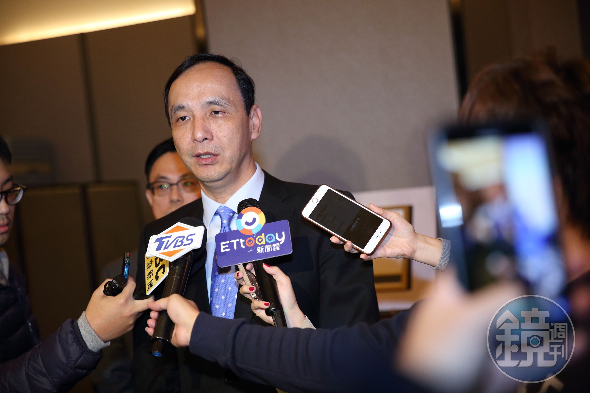 前國民黨主席朱立倫（圖）拜會國民黨立院黨團幹部，針對828全國性公投，有別於黨中央，拋出不在籍投票議題。（本刊資料照）
