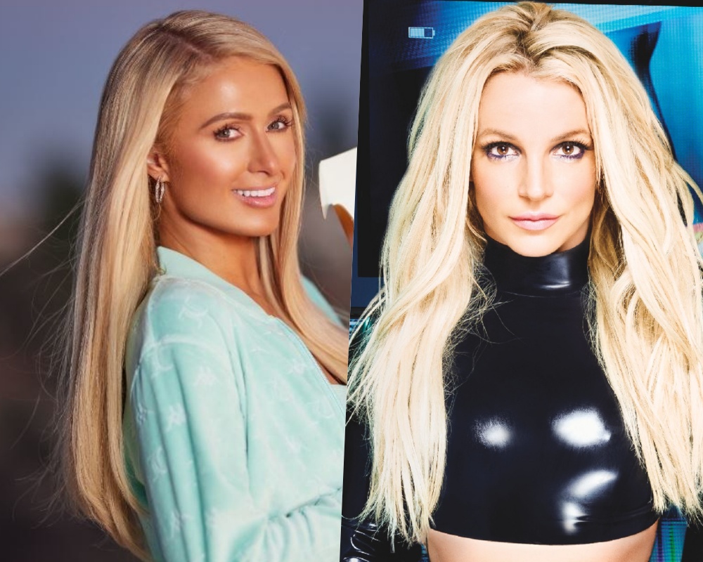 布蘭妮（右）在聽證會上發言意外扯到芭莉絲希爾頓（左），暗指芭莉絲很假，但芭莉絲依然力挺布蘭妮。（R3set、REVLON提供）