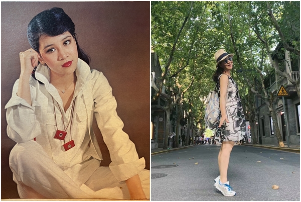 李麗華年輕時形象美艷，抗癌成功後的她，身心狀態俱佳。（李麗華提供）