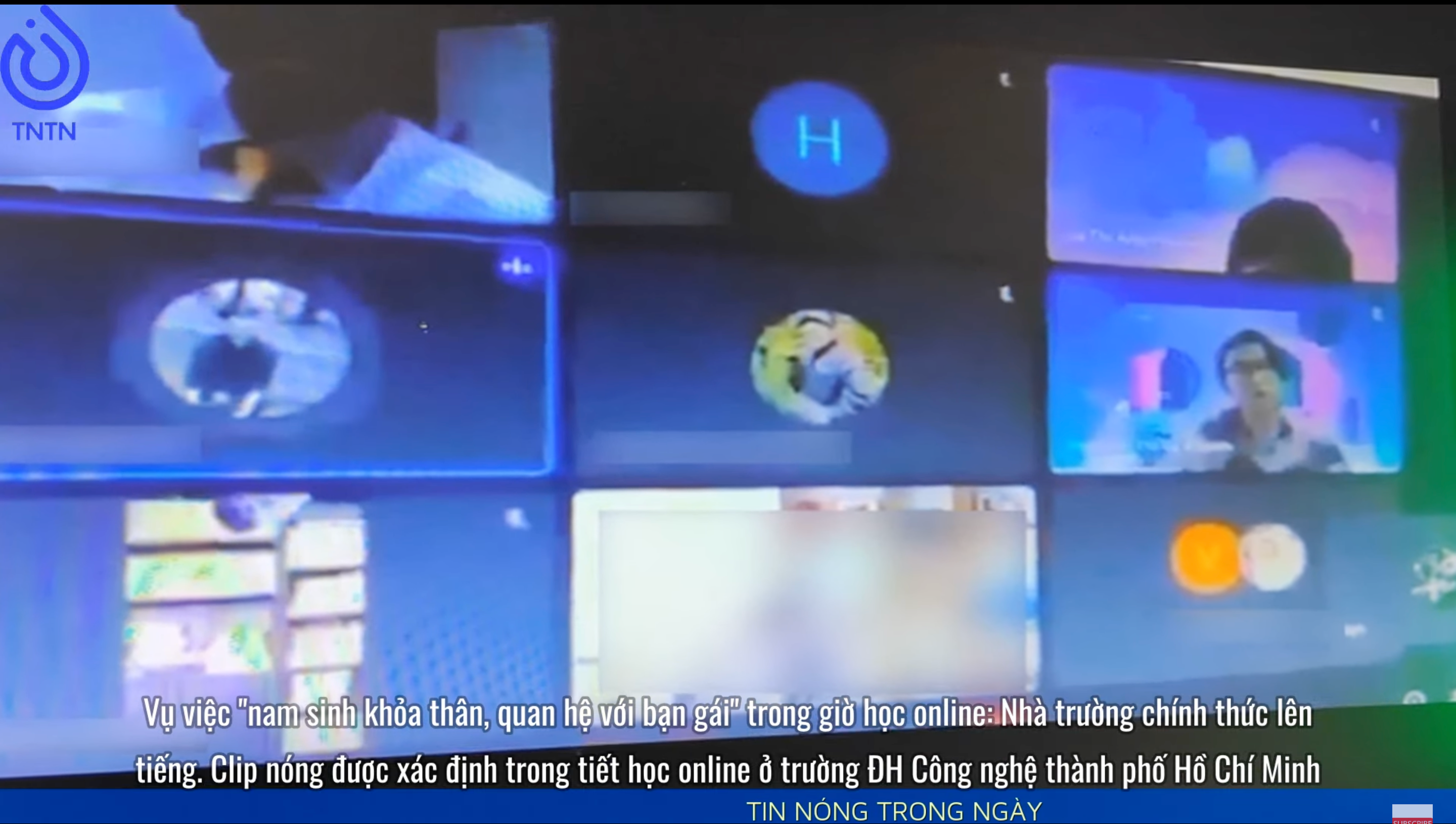 小倆口翻雲覆雨的畫面被全班看光光。（翻攝自TIN NÓNG TRONG NGÀY  YouTube）