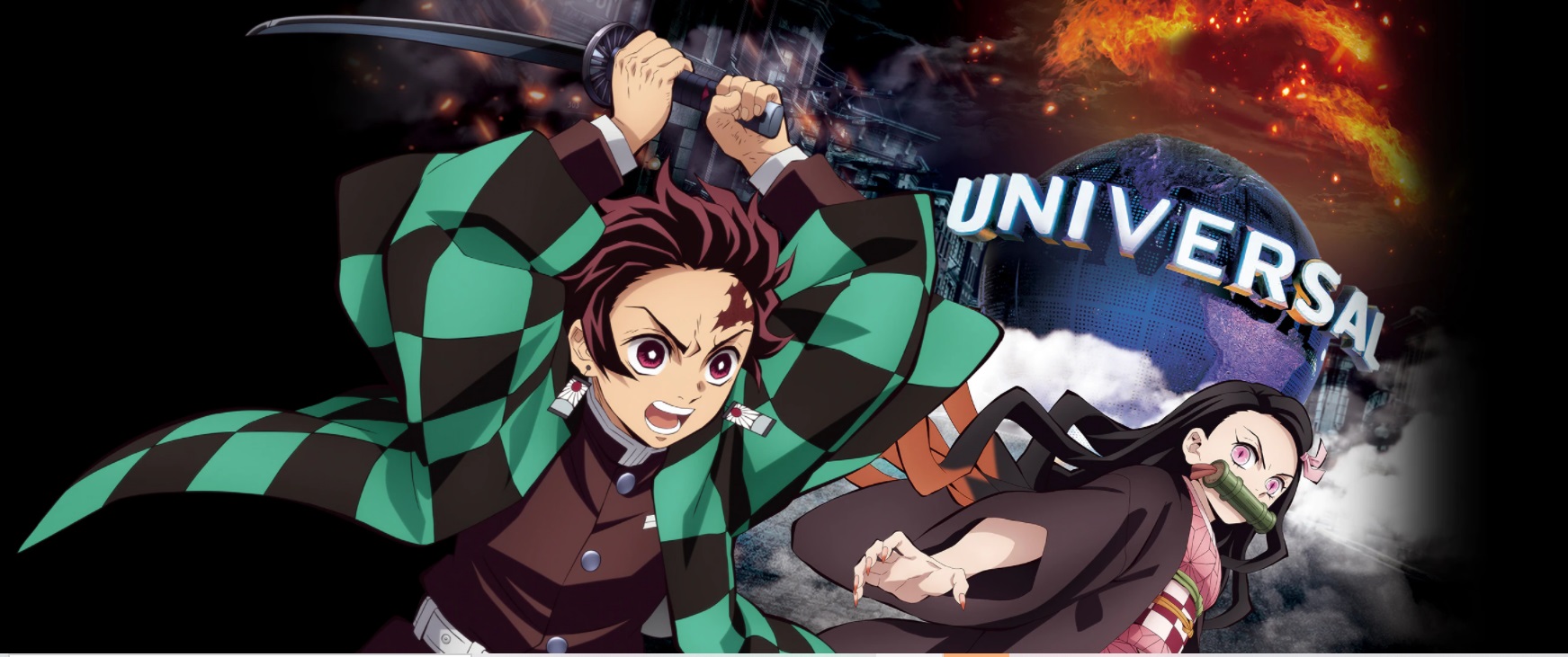 日本環球影城將與《鬼滅之刃》合作推出主題遊樂設施。（翻攝日本環球影城官網）