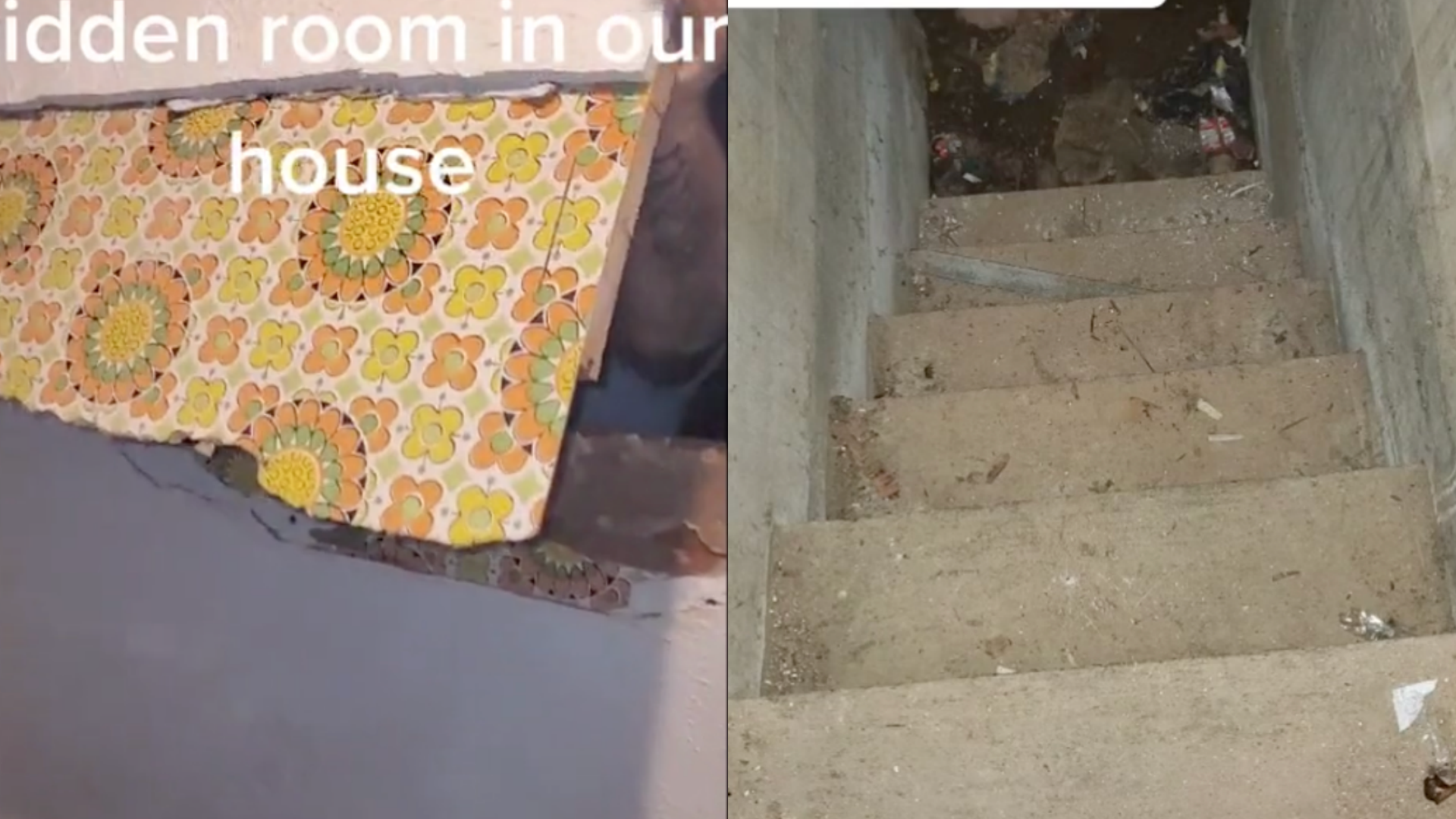 房子內還找到一間隱藏房間和神祕地下室。(翻攝自Kam Mee TikTok)