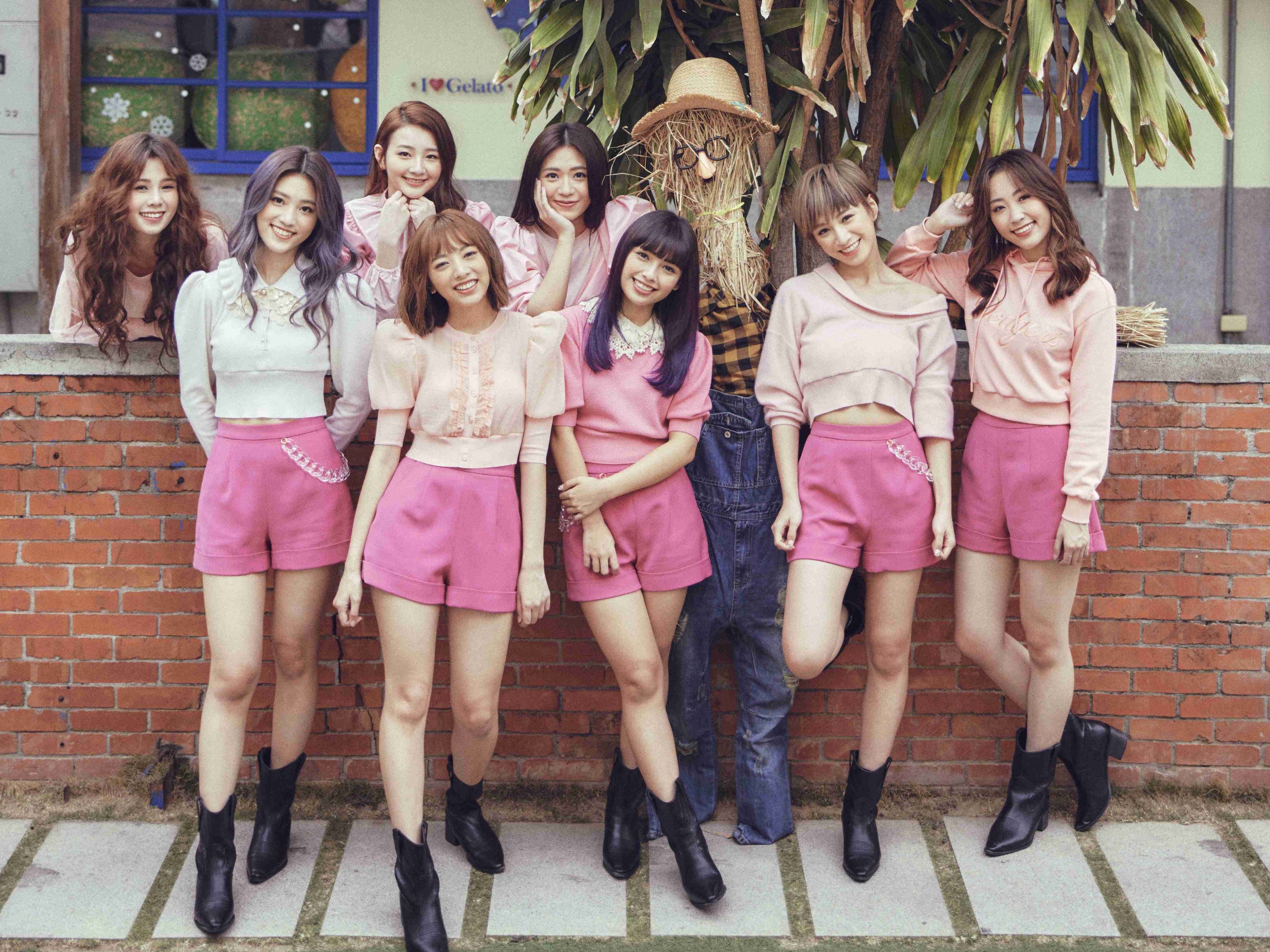 因為疫情關係，PINK FUN的通告和活動全取消，沒想到她們8人竟甩肉19公斤。（索尼提供）