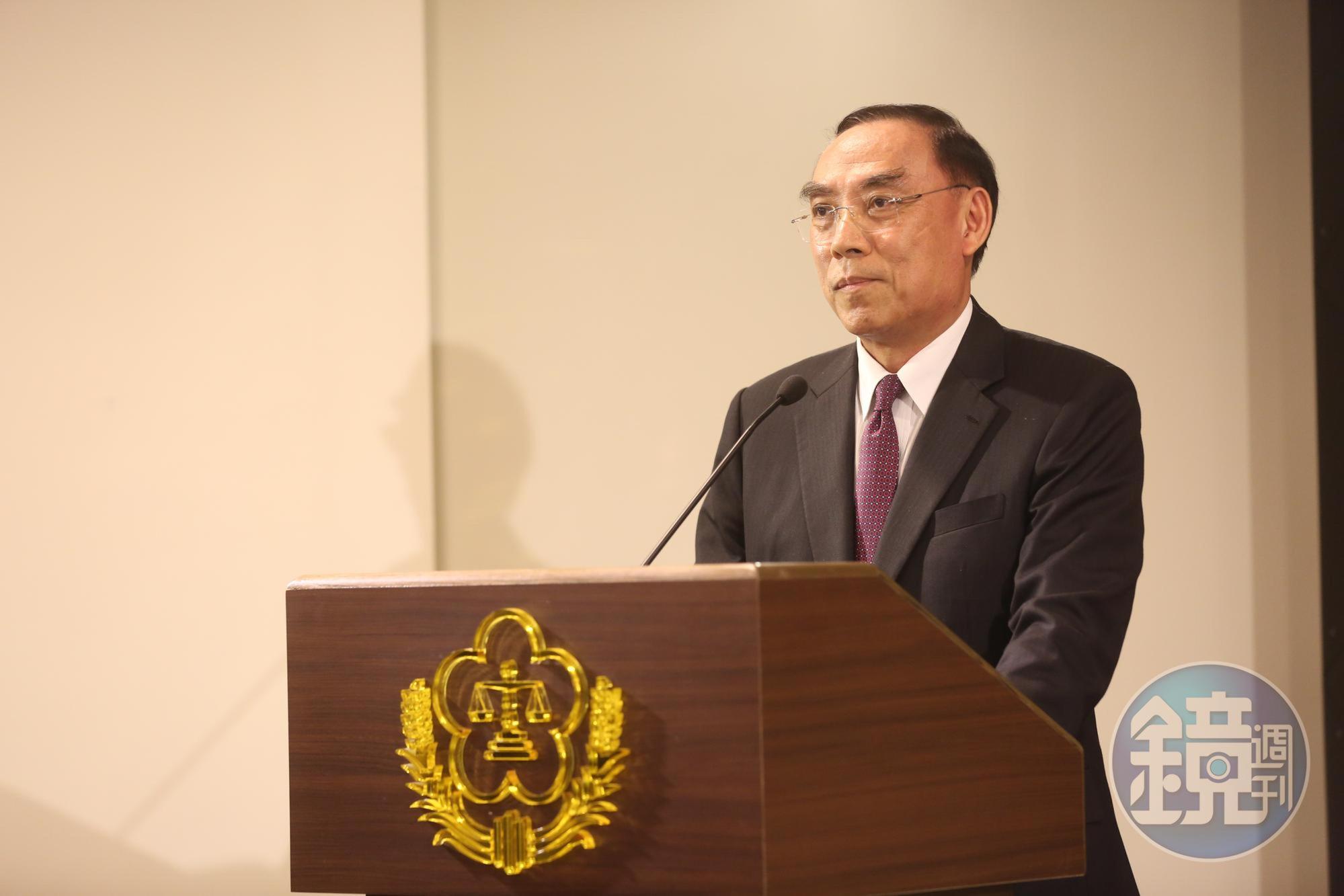 20年前，天道盟太陽會1年內涉及9起槍擊案，引來時任基隆地檢署檢察長、現任法務部長蔡清祥（圖）關注，太陽會還曾放話狙殺他。（本刊資料照）
