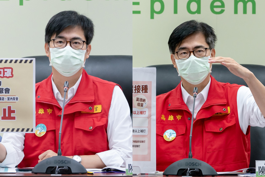 高雄市長陳其邁之前被發現「一夜白頭」,對此他表示自己就是因為太忙了。(翻攝自陳其邁臉書)