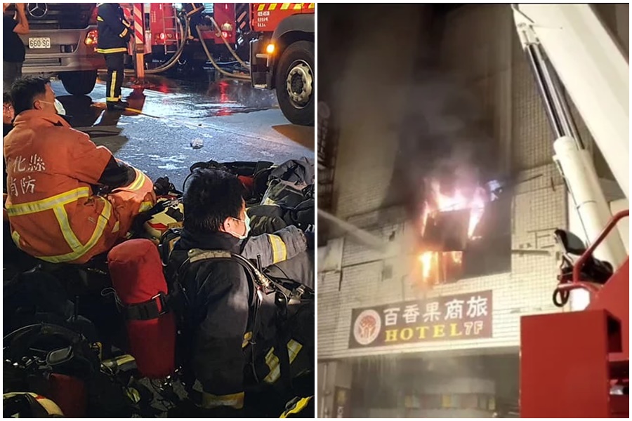 彰化喬友大樓昨晚發生大火，釀4死、20傷。（翻攝彰化踢爆網臉書）