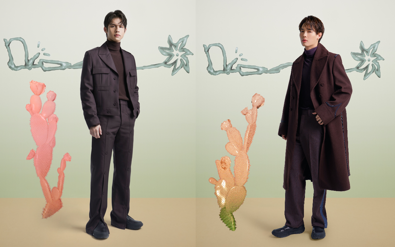 出演泰國BL劇《2gether》爆紅的Bright（左圖）和Win（右圖）這一對CP也是看秀嘉賓。（Dior提供）