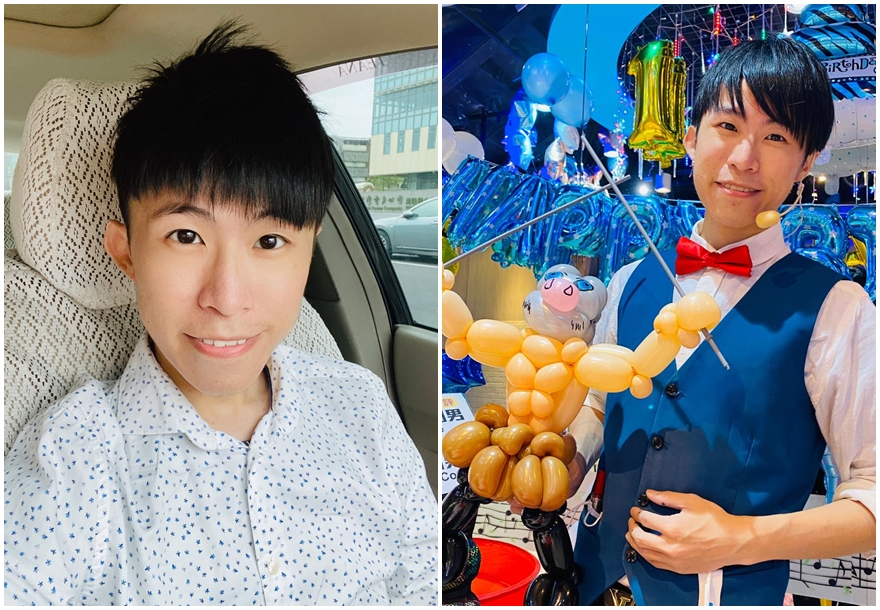 「氣球達人」柯男前幾天下單萬海股票100股，結果按成100張，幸好額度不夠沒買成。（翻攝自造型氣球柯男臉書）