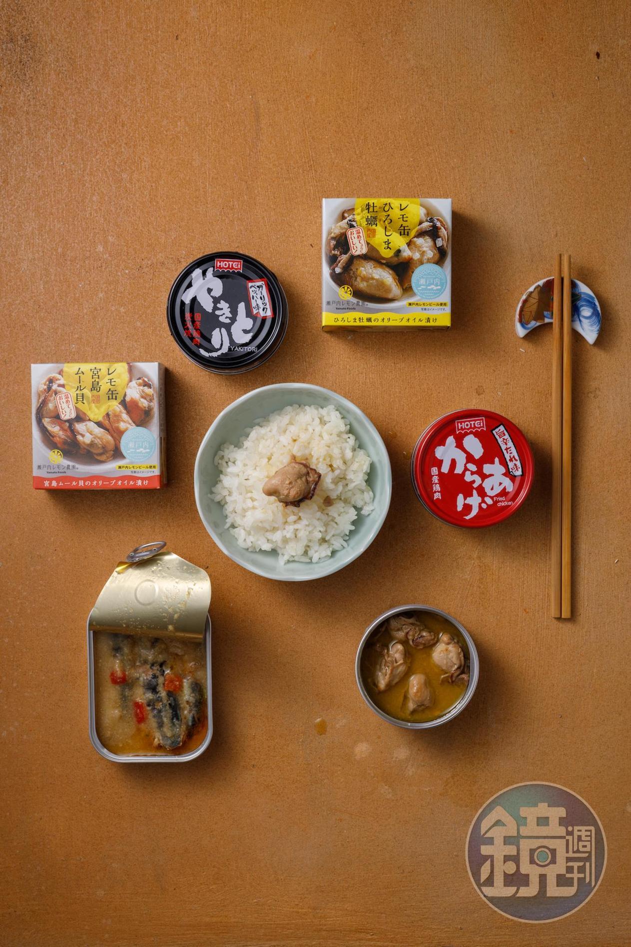 「mr.kanso海陸享受組合包」風味十足，可直接配飯，或結合菜色組合成日式定食。（1,400元／5入）