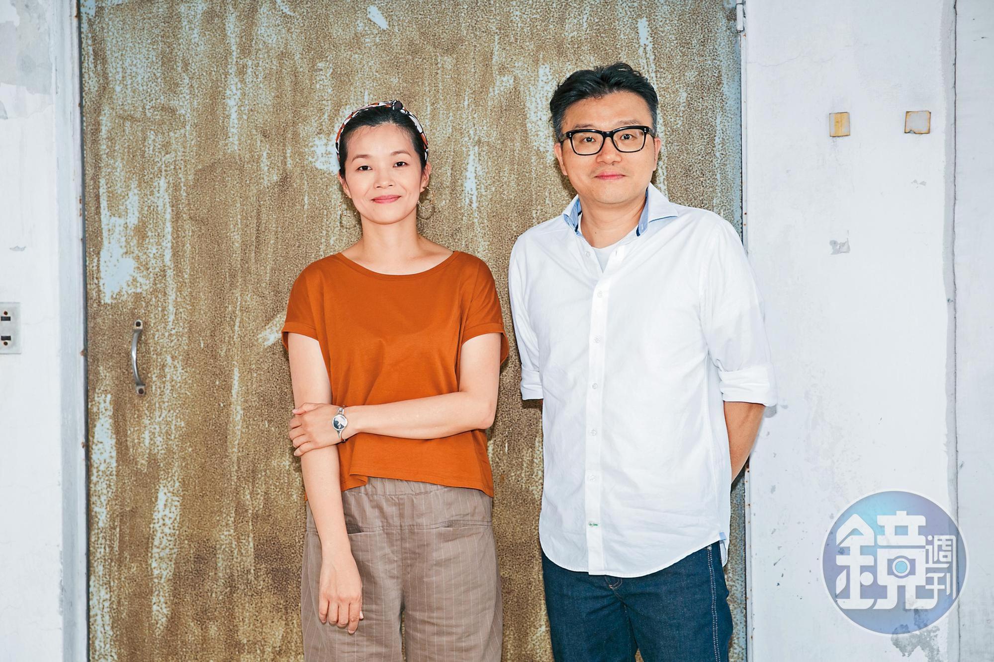 導演莊景燊(右)及編劇王莉雯(左)夫婦,首度攜手製作劇集。