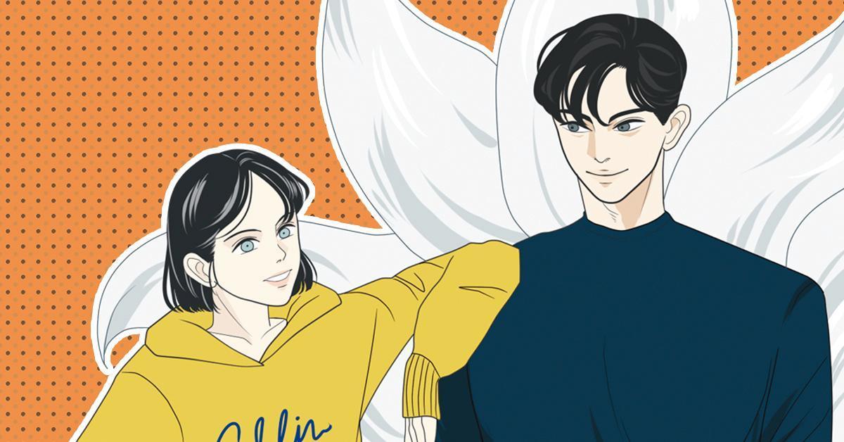 網路漫畫《我的室友是九尾狐》描繪九尾狐與平凡女大生同居的奇幻故事。(LINE WEBTOON提供)