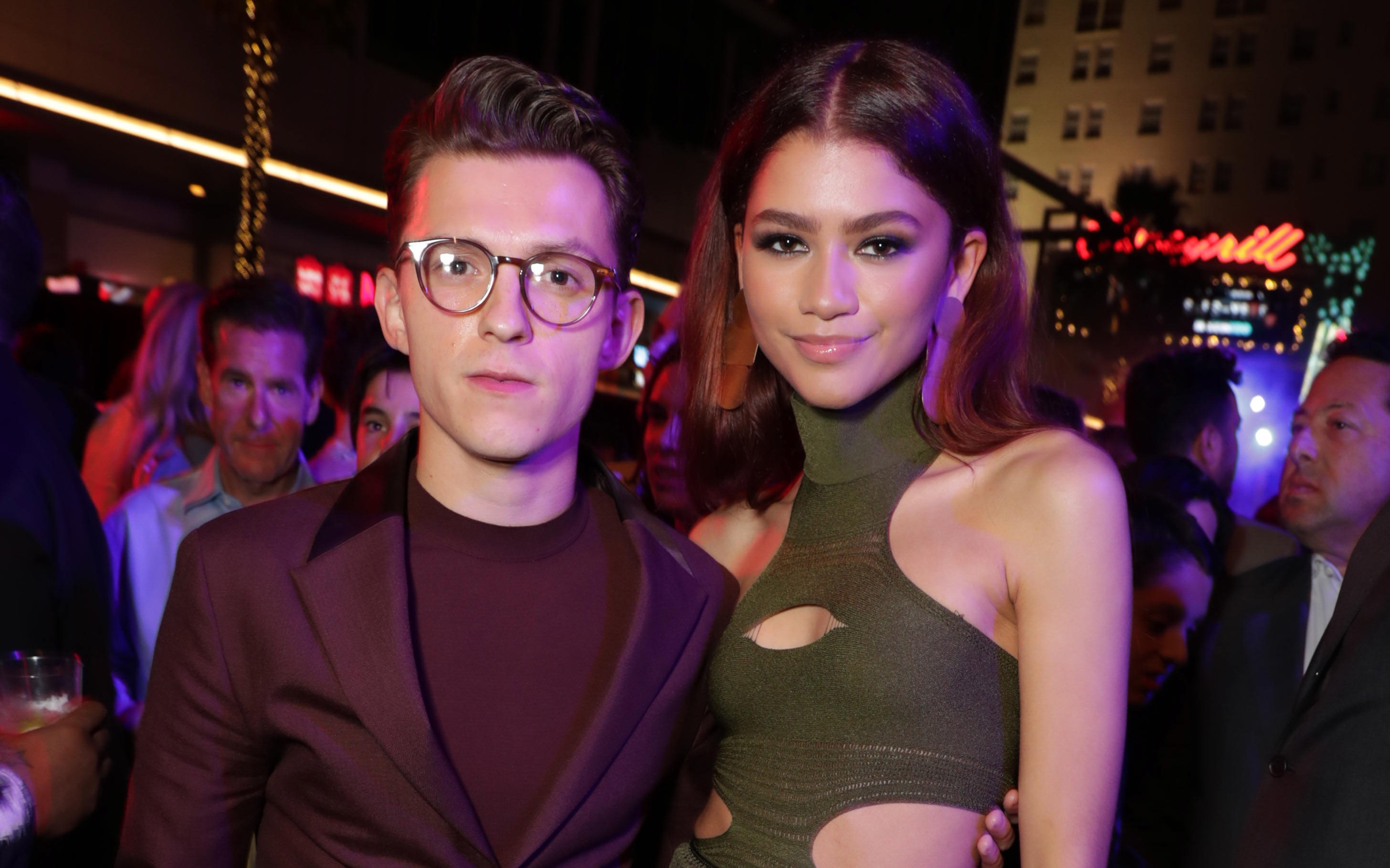 湯姆霍蘭德(左)與千黛亞(右)一起拍戲、一起宣傳,是影迷心目中的最佳搭檔,認為他們早晚會走在一起。(索尼影業提供)