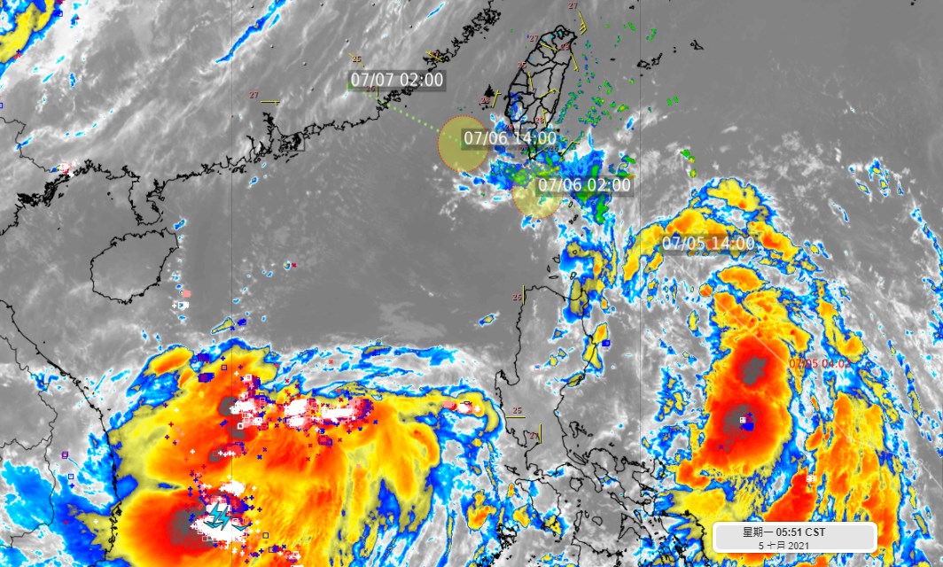 氣象達人彭啟明表示，「烟花」颱風若成形，影響台灣主要時間會在今晚至明天上半天。（翻攝自氣象達人彭啟明臉書）