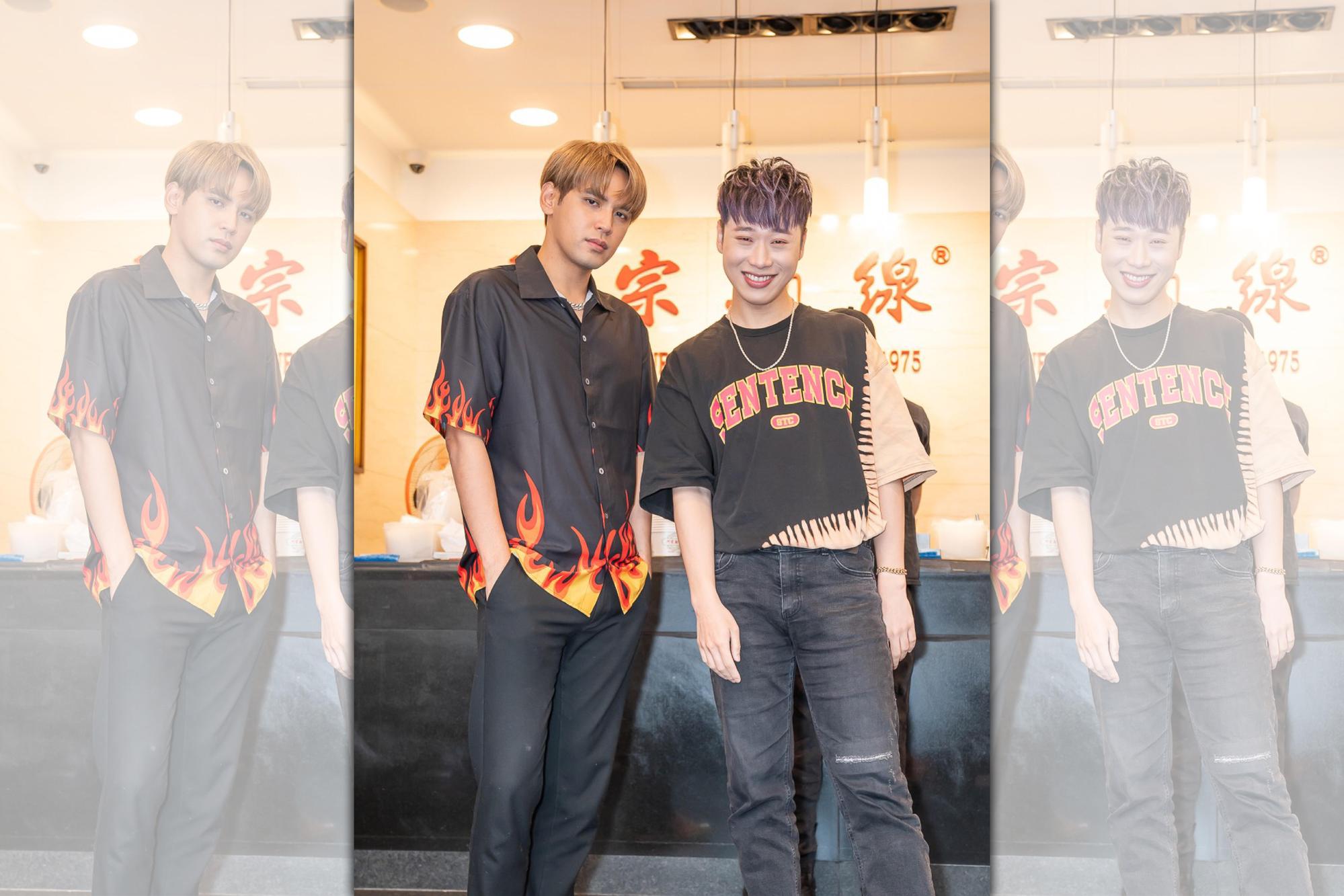 陳零九(左)的初戀被讚像是偶像劇。(TVBS提供)